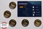 BRD 5 X 2 € J 558 - Gedenkmünzen - NRW Kölner Dom - 24 K vergoldet -