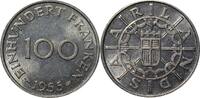 SAARLAND 100 Franken 1955 J N804 Kursmünze aus dem Saarland STG- 20,00 EUR  Excl. 10,00 EUR Verzending