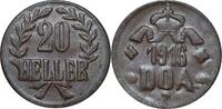 TABORA 20 Heller 1916 T J N727a Notmünze aus Tabora fast STG 170,00 EUR  Excl. 10,00 EUR Verzending