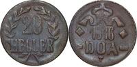 TABORA 20 Heller 1916 T J N727a Notmünze aus Tabora VZ-STG 120,00 EUR  Excl. 10,00 EUR Verzending
