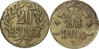 TABORA 20 Heller 1916 T J N727b Notmünze aus Tabora VZ+ RF 50,00 EUR  Excl. 10,00 EUR Verzending