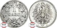 KAISERREICH 1 Mark J 9 - Kursmünze aus dem Kaiserreich -