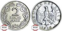 WEIMARER REPUBLIK 2 Mark 1926 D J 320 - Kursmünze - TOP STG-