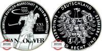 BRD Medaille - Biathlon-Mannschaft - Olympiade in Vancouver - versilbert - gekapselt -