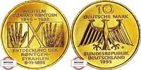 BRD 10 DM J 461 - Conrad Röntgen - 24 K. vergoldet -