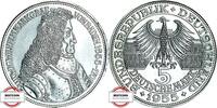 BRD J 390 - Markgraf von Baden 5 DM 1955 G fast VZ