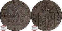 PREUSSEN 3 Pfennige AKS 33 - geprägt unter König Friedrich Wilhelm III. -