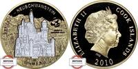COOK INSELN 1 $ Neuschwanstein - versilbert / vergoldet - Inlay aufstellbar - gekapselt -