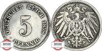 5 Pfennig 1898 E KAISERREICH J 12 - Kursmünze SS-VZ