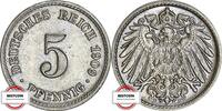5 Pfennig 1909 F KAISERREICH J 12 - Kursmünze VZ-STG