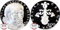 TSCHECHIEN 200 Kronen KM 80 - 450 Geb. von Mikulas Heslov - im Etui / gekapselt -