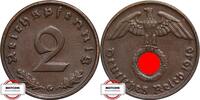 DRITTE REICH 2 Pfennig 1940 G J 362 - Kursmünze - TOP AU