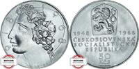 TSCHECHIEN 50 Korun 1968 KM 65 - 20 Jahre Volksrepublik - TOP STG Prachtexemplar