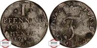 WALDECK 1 Pfennig gewellt Henning 194 - geprägt unter Fürst Friedrich -