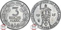 WEIMARER REPUBLIK 3 Reichsmark J 321 - Rheinlande -