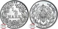 KAISERREICH 1/2 Mark J 16 - Kursmünze - TOP -