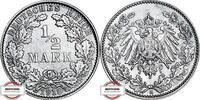 KAISERREICH 1/2 Mark J 16 - Kursmünze -