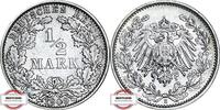 KAISERREICH 1/2 Mark J 16 - Kursmünze -