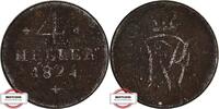 HESSEN-KASSEL 4 Heller AKS 26 - Kurfürst Wilhelm II. -