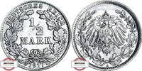 KAISERREICH 1/2 Mark J 16 - Kursmünze -