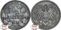 KAISERREICH 1/2 Mark J 16 - Kursmünze -