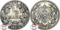 KAISERREICH 1/2 Mark J 16 - Kursmünze -