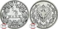 KAISERREICH 1/2 Mark J 16 - Kursmünze -