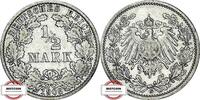 KAISERREICH 1/2 Mark J 16 - Kursmünze -