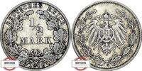 KAISERREICH 1/2 Mark J 16 - Kursmünze -