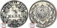 KAISERREICH 1/2 Mark J 16 - Kursmünze -