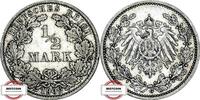 KAISERREICH 1/2 Mark J 16 - Kursmünze -