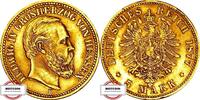 HESSEN 5 Mark 1877 H J 218 - Ludwig IV - SEHR SELTEN aEF leicht wellig