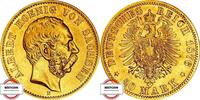 SACHSEN 20 Mark 1876 E J 262 - König Albert EF
