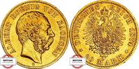 SACHSEN 20 Mark 1874 E J 262 - König Albert EF