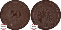 FREISTAAT SACHSEN 50 Pfennig J N54 - Porzellanmünze -