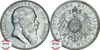 BADEN 5 Mark J 33 - Großherzog Friedrich I. -