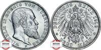 WÜRTTEMBERG 3 Mark J 175 - König Wilhelm II. -