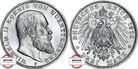 WÜRTTEMBERG 3 Mark J 175 - König Wilhelm II. -