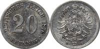 DEUTSCHLAND 20 Pfennig 1876 E J 5 Kursmünze aus dem Kaiserreich SS-VZ 20,00 EUR18,00 EUR  Excl. 10,00 EUR Verzending