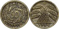 WEIMARER REPUBLIK 50 Pfennig 1924 D J 310 Kursmünze der Weimarer Republi... 16,00 EUR14,40 EUR  Excl. 10,00 EUR Verzending