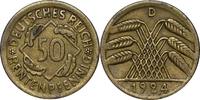 WEIMARER REPUBLIK 50 Pfennig 1924 D J 310 Kursmünze der Weimarer Republi... 16,00 EUR14,40 EUR  Excl. 10,00 EUR Verzending
