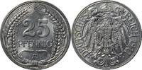 DEUTSCHLAND 25 Pfennig 1911 A J 18 Kursmünze fast STG 14,00 EUR12,60 EUR  Excl. 10,00 EUR Verzending