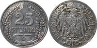 DEUTSCHLAND 25 Pfennig 1910 D J 18 Kursmünze VZ-STG 26,00 EUR23,40 EUR  Excl. 10,00 EUR Verzending