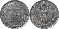 DEUTSCHLAND 25 Pfennig 1910 F J 18 Kursmünze VZ+ 22,00 EUR19,80 EUR  Excl. 10,00 EUR Verzending