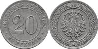 KAISERREICH J 6 - Kursmünze aus dem Kaiserreich 20 Pfennig 1888 J SS-VZ