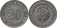 DEUTSCHLAND 20 Pfennig 1888 E J 6 Kursmünze SS + 45,00 EUR40,50 EUR  Excl. 10,00 EUR Verzending
