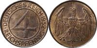 WEIMARER REPUBLIK 4 Pfennig 1932 A J 315 Kursmünze fast STG 20,00 EUR18,00 EUR  Excl. 10,00 EUR Verzending