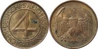 WEIMARER REPUBLIK 4 Pfennig 1932 A J 315 Kursmünze STG 18,00 EUR16,20 EUR  Excl. 10,00 EUR Verzending