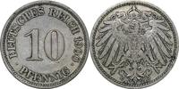 DEUTSCHLAND J 13  - Kursmünze aus dem Kaiserreich 10 Pfennig 1900 A VZ