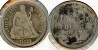USA Dime Seated Liberty Silver - Philadelphia Mint - BR262 -